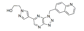 2-[4-[1-(Quinolin-6-ylmethyl)-1H-[1,2,3]triazolo[4,5-b]pyrazin-6-yl]-1H-pyrazol-1-yl]ethanol
